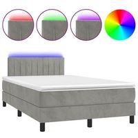 cama tapizada 193x123x88 cm espuma - gris