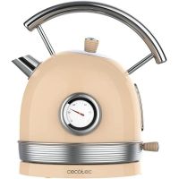 cecotec thermosense 420 vintage hervidor de agua retro 18l 2200w beige