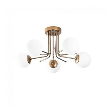 Plafón de techo marga oro (5 luces)