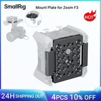 placa de montaje smallrig para zoom f3 recorde con velcro con orificios roscados de 14-2038-16 y bolsa de almacenamiento para soportes de microfono md4883