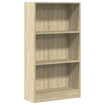 Estantería De Madera De Ingeniería Roble Sonoma 60x24x109 Cm Vidaxl