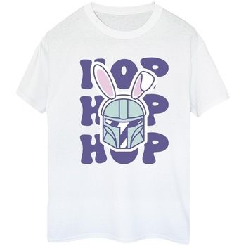Disney Camiseta manga larga The Mandalorian Hop Into Easter para mujer
