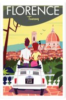 cartel viaje a florencia sin marco 40x60cm