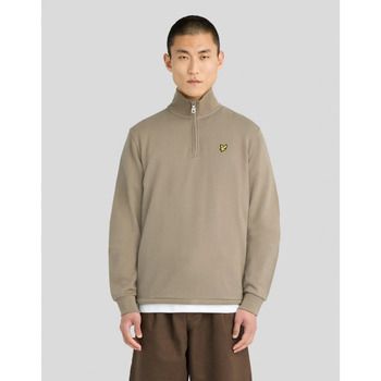 Lyle & Scott Jersey ML2022V LOOPBACK QUARTER ZIP SWEAT-X569 KHAKI ASH para hombre