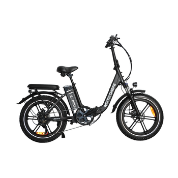 Urban Fat Tire E-bike Moto Chefe Dz2030, 20x4.0, 7 Velocidades, Negro