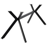 patas para mesa cascada metal negro 133x195x72 cm clp