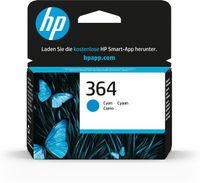 cartucho de tinta original hp 364 cian