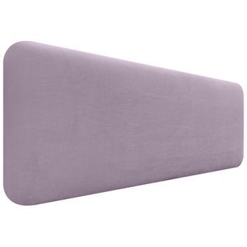 Dhome Cabecero Tapizado En Terciopelo Liso Redondeado Para Pared Acústicos Cabeceros Absorbentes Cabezal Cama Dormitorio (salmón, 160cm)