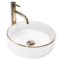 lavabo sobre encimera rea sami gold edge
