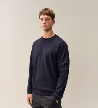 C.P. Company para hombre. RCCMSS713A005086W Sudadera Diagonal Raiser Lens marino (M), Casual, Algodón