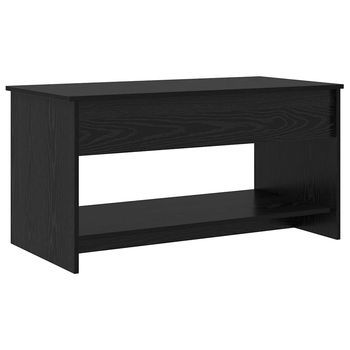 Mesa De Café - Mesa De Centro - Mesa Baja Roble Negro 80 X 50,5 X 41,5 Cm