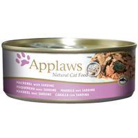 applaws cat food cans 156g - tuna  fish in broth - mackerel with sardine 6 x 156g