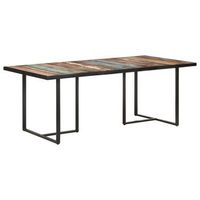 mesa de comedor de madera maciza reciclada 200 cm vidaxl