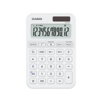 calculadora de escritorio casio ms-20yc 12 digitos bateriasolar blanco