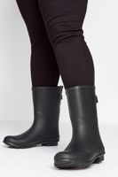 botas de agua negras de cana media