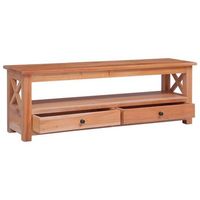 mueble tv  mueble de salon  armario tv madera maciza de caoba 115x30x40 cm