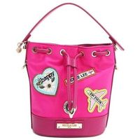 nicole lee bolso de mano bolso cubo con parches de colores violeta para mujer