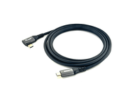 cable usb-c macho - usb-c macho acodado 90 3 metro equip 5a 100w 480mbps