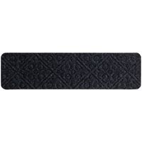 costway 15 alfombrillas antideslizantes para escaleras alfombras 76 x 20 cm para escalones impermeables ninos personas mayores mascotas gris oscuro