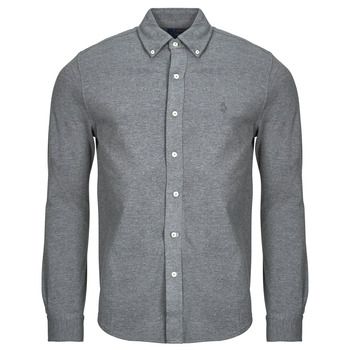 Polo Ralph Lauren Camisa manga larga CAMISA AJUSTADA CON CUELLO ABOTONADO EN POLO FEATHERWEIGHT para hombre