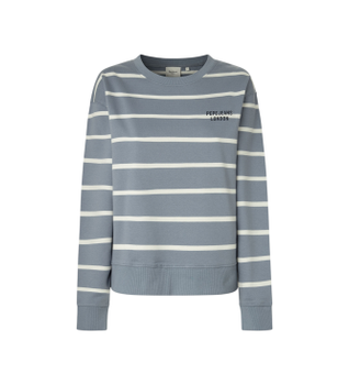 Pepe Jeans para mujer. PL5800021 Sudadera Biridiana azul (S), Casual, Algodón