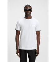 boss para hombre 50521245 camiseta taul blanco s casual poliester manga corta