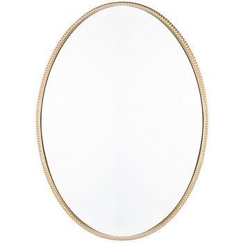 Espejo de pared de metal dorado 79x57