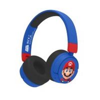 otl technologies super mario sm1001 auricular y casco auriculares inalambrico y alambrico diadema juego usb tipo c bluetooth azul rojo