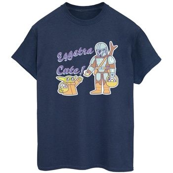 Disney Camiseta manga larga The Mandalorian Eggstra Cute para mujer