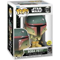 figura de vinilo funko pop star wars boba fett brilla en la oscuridad