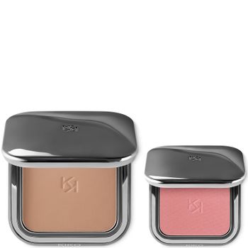 KIKO Milano Exclusive Sun-Kissed Blush & Bronze Duo (Various Shades) - 08 Cold Almond & 10 Warm Mauve