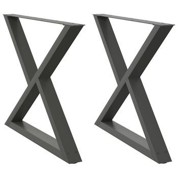 Patas Para Mesa，pierna De Mesa Comedor 2 Uds Antracita 90x(72-73,3) Cm