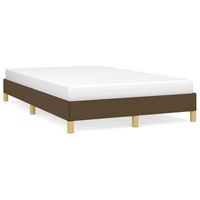 cama matrimonial  cama para adultos  estructura de cama tela marron oscuro 120x190 cm cfw17998