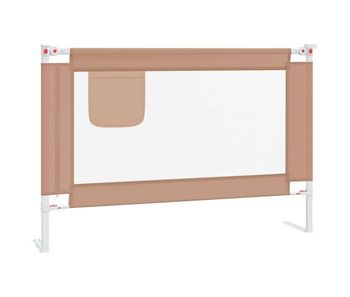 Vidaxl barandilla de seguridad cama de niño taupe tela 100x25 cm