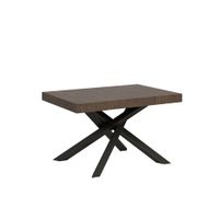 mesa extensible 90x130390 cm nogal patas antracita