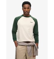 superdry para hombre m6010833a camiseta baseball verde xxl casual algodon manga larga