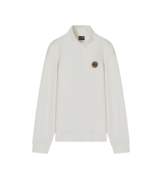 EA7 para hombre. 7X000457_AF12660 Sudadera Modern blanco roto (XS), Casual, Algodón