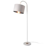 lampara de pie toledo con pantalla giratoria en blanco luxpro