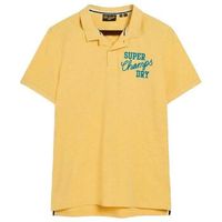 superdry polo polo manches courtes vintage superstate jaune para hombre