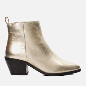Dune London Women's Papz Leather Heeled Boots - UK 8