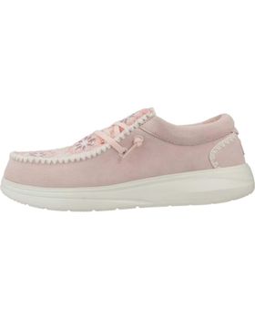 de HEY DUDE ZAPATOS CASUAL MUJER MODELO WENDY COMF SUEDE CROCHET COLOR R PNKMLT