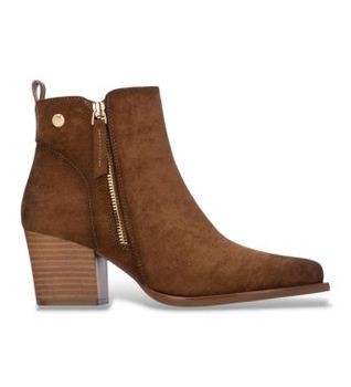 Xti para mujer. 14610302-CAMEL Botines 146103 marrón claro (39), Beige, 5 a 8cm, Cremallera, Casual