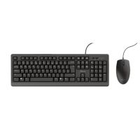 pack teclado trust primo qwerty espanol alambrico perfil bajo negro  raton ambidiestro