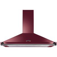 rangemaster clahdc90cyc chimney cooker hood - cranberry  chrome cranberry