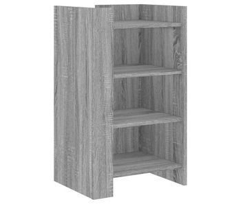 Aparador - mueble de almacenamiento madera de ingeniería gris sonoma 45x35x75 cm es4474