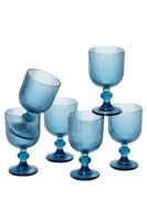 copa de vino merlot azul  h15xb8xl8cm