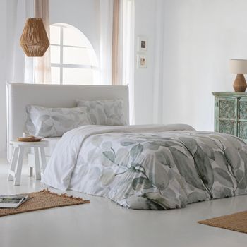 Funda Nórdica Pas 100% Percal Algodón 144 Hilos Verde  Cama 180