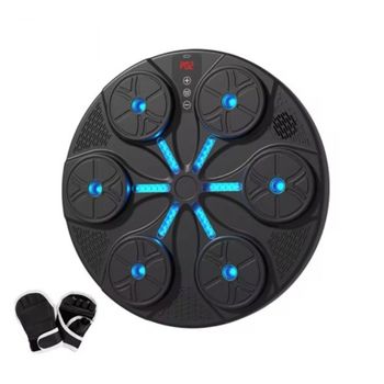 Máquina de Boxeo Almalux® Bluetooth Interactiva con Luces RGB, Contador de Golpes, 9 Modos, Incluye Guantes Fitness y Entrenamiento