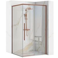 cabina de ducha rea solar 90x90 brush copper