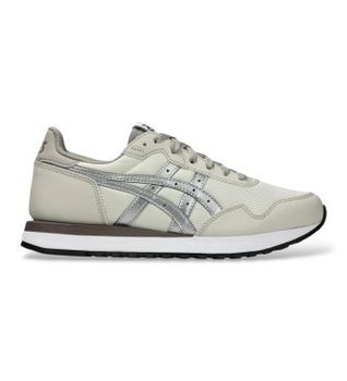Asics para mujer. 1202A400 Zapatillas Tiger Runner II blanco roto (40), Plano, Cordones, Casual, Deportivo, Mesh